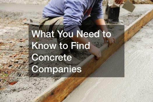 What You Need to Know to Find Concrete Companies