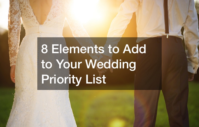 Wedding priority list